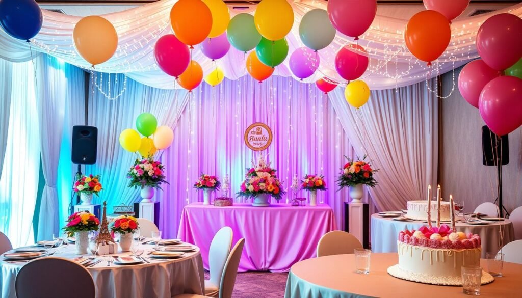 decoração de festa