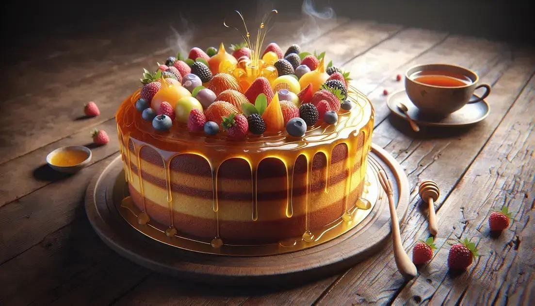 Como servir e harmonizar o bolo de mel